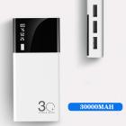 Mirror 30000mah Power Bank External Battery PoverBank 3 USB LCD Powerb_1
